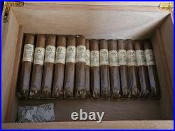 Gurkha Art Deco Patches Wood Cigar Humidor NEW / NEVER USED Spanish Cedar 40