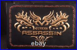 Gurkha Assassin Cigar Box Humidor Embossed Black Gold Red NO Key 14.8 Lb Cedar