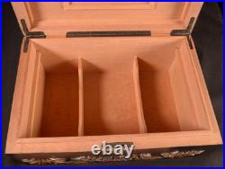 Gurkha Assassin Cigar Box Humidor Embossed Black Gold Red NO Key 14.8 Lb Cedar