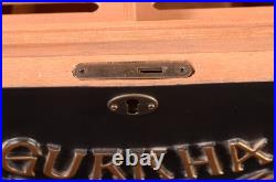 Gurkha Assassin Cigar Box Humidor Embossed Black Gold Red NO Key 14.8 Lb Cedar