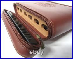 H. Upmann Leather Travel Humidor 6 Cigar Capacity Robusto 50 Ring Gauge 124mm
