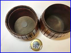 Hand Made Nicaraguan Cigar Wood Tube Cylinder Box Humidor Chief Logo MCM Design