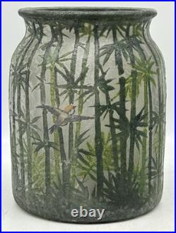 Handel Company Teroma Glass Humidor, ca 1915, signed Henry Bedigie, 4206, No Lid