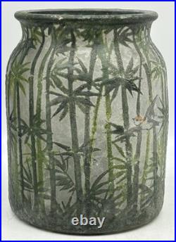 Handel Company Teroma Glass Humidor, ca 1915, signed Henry Bedigie, 4206, No Lid