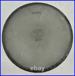 Handel Company Teroma Glass Humidor, ca 1915, signed Henry Bedigie, 4206, No Lid