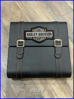 Harley Davidson Travel Saddlebag Cigar Humidor With Mirror
