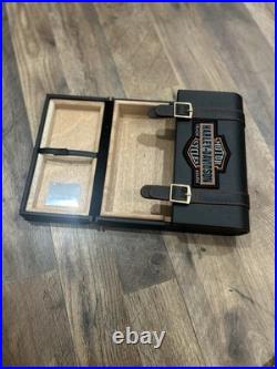 Harley Davidson Travel Saddlebag Cigar Humidor With Mirror