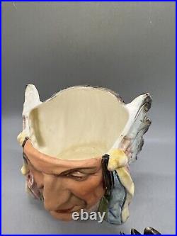 Headdress Indian Chief Native American Cigar Humidor Tobacco Jar 6x8x5