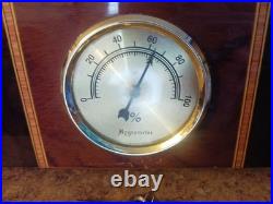 High Gloss Beveled Glass Top Unique Inlay Design Cigar Humidor Holds Up to 100