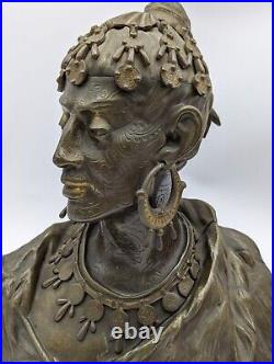 Huge Bronze Figural Orientalist Humidor. Ornate and Wonderful