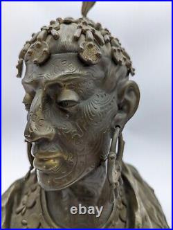 Huge Bronze Figural Orientalist Humidor. Ornate and Wonderful