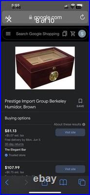 Humidor 35-55 Cigars With Elec Humidity Machine- FIRM PRICE a real VALUE for bot