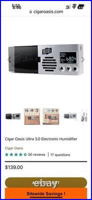 Humidor 35-55 Cigars With Elec Humidity Machine- FIRM PRICE a real VALUE for bot