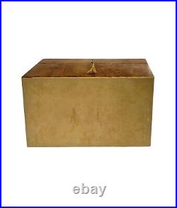 Humidor Burlwood Box with Lock and Leather Cigar Case Made in Italy AGRESTI Humidor Burlwood Box with Lock and Leather Cigar Case Made in Italy AGRESTI