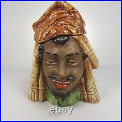 Humidor Ceramic Majolica Tobacco Arab Bedouin c1900