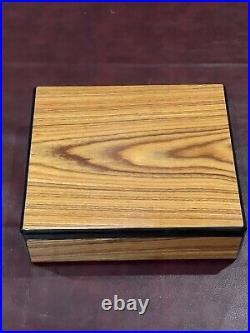 Humidor Made In France Wooden Cigar Box Vintage Hand Made Beautifully Crafted