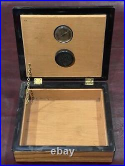 Humidor Made In France Wooden Cigar Box Vintage Hand Made Beautifully Crafted