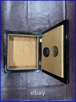 Humidor Made In France Wooden Cigar Box Vintage Hand Made Beautifully Crafted