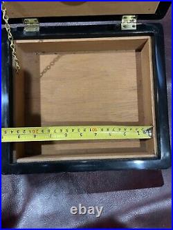 Humidor Made In France Wooden Cigar Box Vintage Hand Made Beautifully Crafted