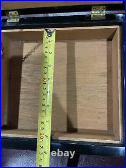 Humidor Made In France Wooden Cigar Box Vintage Hand Made Beautifully Crafted