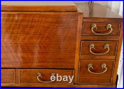Humidor Made by Baker Furniture Vintage Copper Liner Rosewood 4 Drawers Cabinet