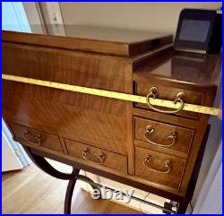 Humidor Made by Baker Furniture Vintage Copper Liner Rosewood 4 Drawers Cabinet