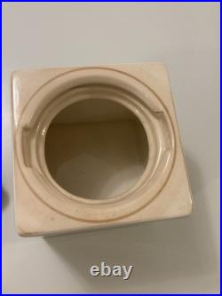 Humidor Porcelain Cube Jar With Air Tied Lid