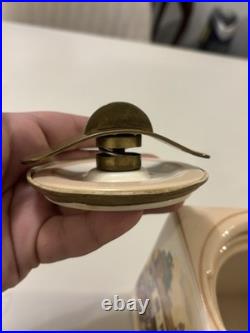 Humidor Porcelain Cube Jar With Air Tied Lid