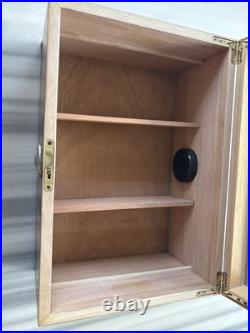 Humidor Supreme Andorra Glasstop Cigar Storage Bubinga and Walnut Burl Wood