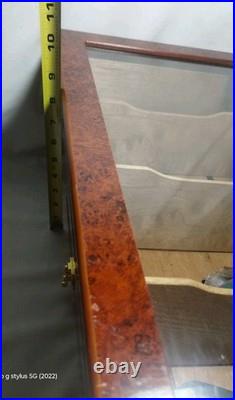 Humidor Supreme Cigar Humidor Wood Display, 6 Bin Countertop Humidor, Burl