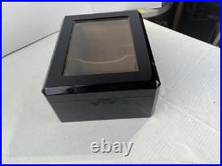 Humidor Supreme Large Cigar Humidor Wood Box Glasstop 75 To 100 Cigars DD
