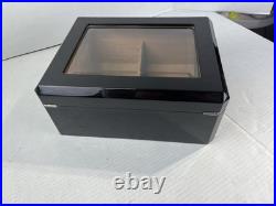 Humidor Supreme Large Cigar Humidor Wood Box Glasstop 75 To 100 Cigars DD