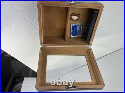Humidor Supreme Large Cigar Humidor Wood Box Glasstop 75 To 100 Cigars DD