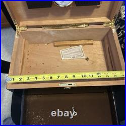 Humidor Supreme Limited Edition 2000 withKeys, Hygrometer & Humidifier, 16X9.5X8