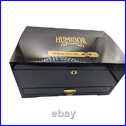 Humidor Supreme Limited Edition Cigar Humidor Box With Hygrometer & Accessories