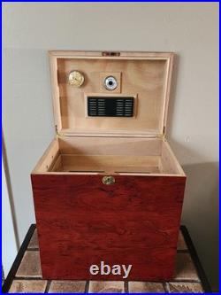Humidor Supreme Medici Premium Cigar Humidor Cedar Wood Box -300Ct Cigar Storage