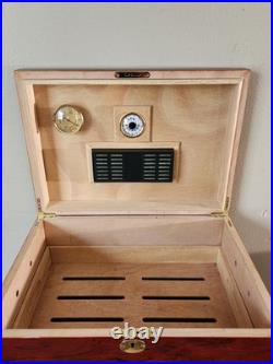 Humidor Supreme Medici Premium Cigar Humidor Cedar Wood Box -300Ct Cigar Storage