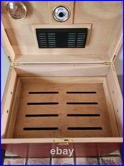Humidor Supreme Medici Premium Cigar Humidor Cedar Wood Box -300Ct Cigar Storage