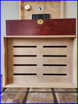 Humidor Supreme Medici Premium Cigar Humidor Cedar Wood Box -300Ct Cigar Storage