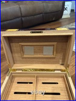 Humidor Supreme Solana Desktop Cigar Humidor with Accessory Drawer
