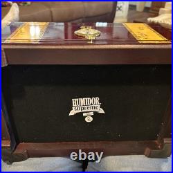 Humidor Supreme Solana Desktop Cigar Humidor with Accessory Drawer