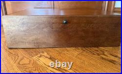 Humidor-Vintage 1979 The Lane Company Mahogany, Burled Wood Inlay, Cedar Inside