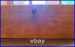 Humidor-Vintage 1979 The Lane Company Mahogany, Burled Wood Inlay, Cedar Inside