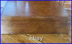 Humidor-Vintage 1979 The Lane Company Mahogany, Burled Wood Inlay, Cedar Inside