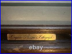 Humidor withSpanish Cedar Lining & Framed Original Labels DICK CUSTER & SEMINOLA