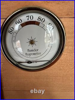 Humidor withSpanish Cedar Lining & Framed Original Labels DICK CUSTER & SEMINOLA