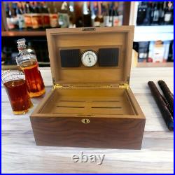 IDC Supreme Legend Burl Wood Veneer Inlay Cedar Lined 100 Count Cigar Humidor IDC Supreme Legend Burl Wood Veneer Inlay Cedar Lined 100 Count Cigar Humidor
