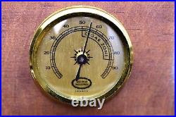 ITALIAN CIGAR BOX fine wood DESKTOP HUMIDOR WITH HYGROMETER MADE IN ITALY