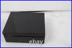 Italian Made Dark Wood Modello Depositato Santoro Cigar Humidor Italian Made Dark Wood Modello Depositato Santoro Cigar Humidor