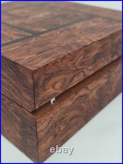 JB Blancpain Wooden Watch Box Display Case Humidor Style No Cushion Read